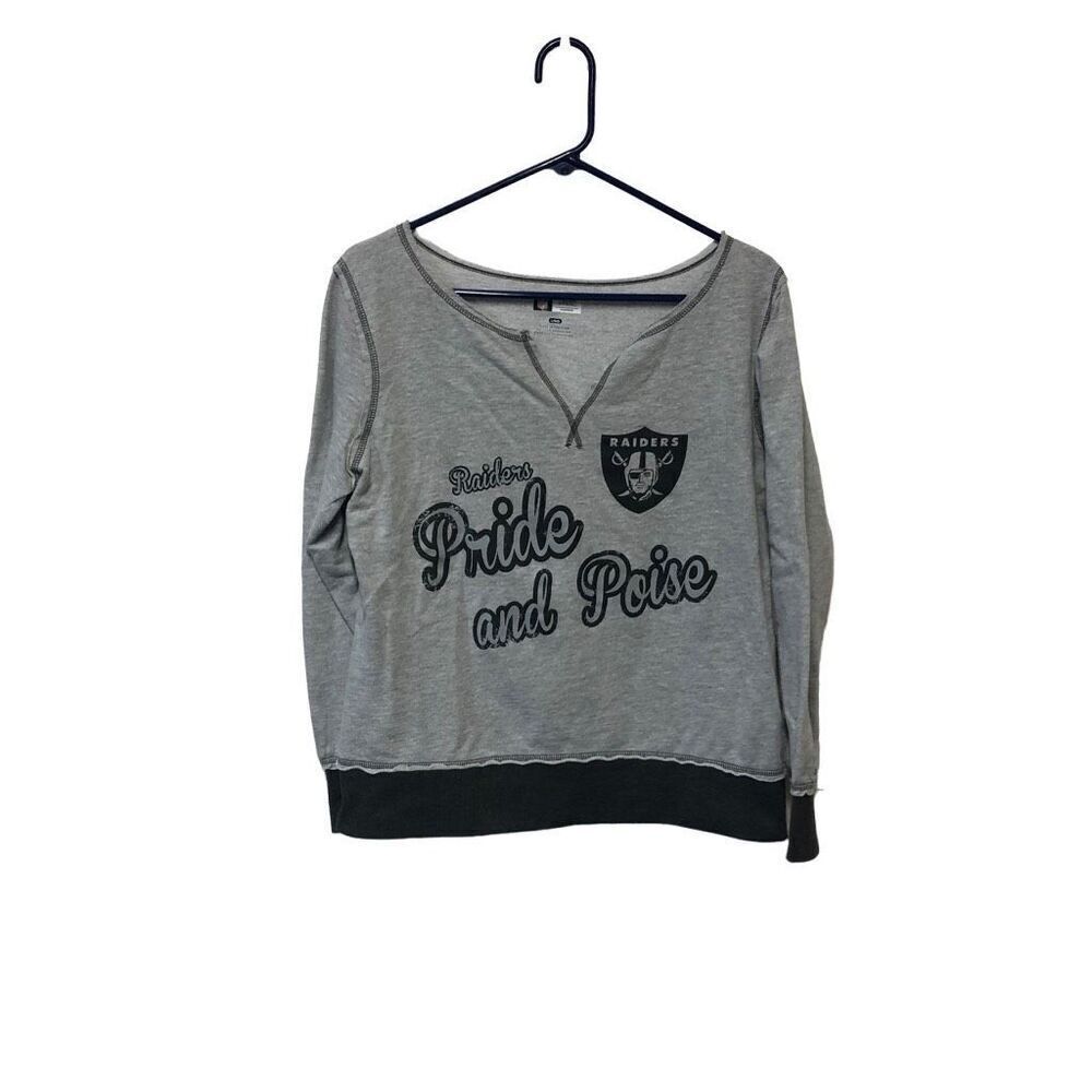 Raiders Pride and Poise NFL Team Apparel Sweatshirt Size Large (L) Excellent Con